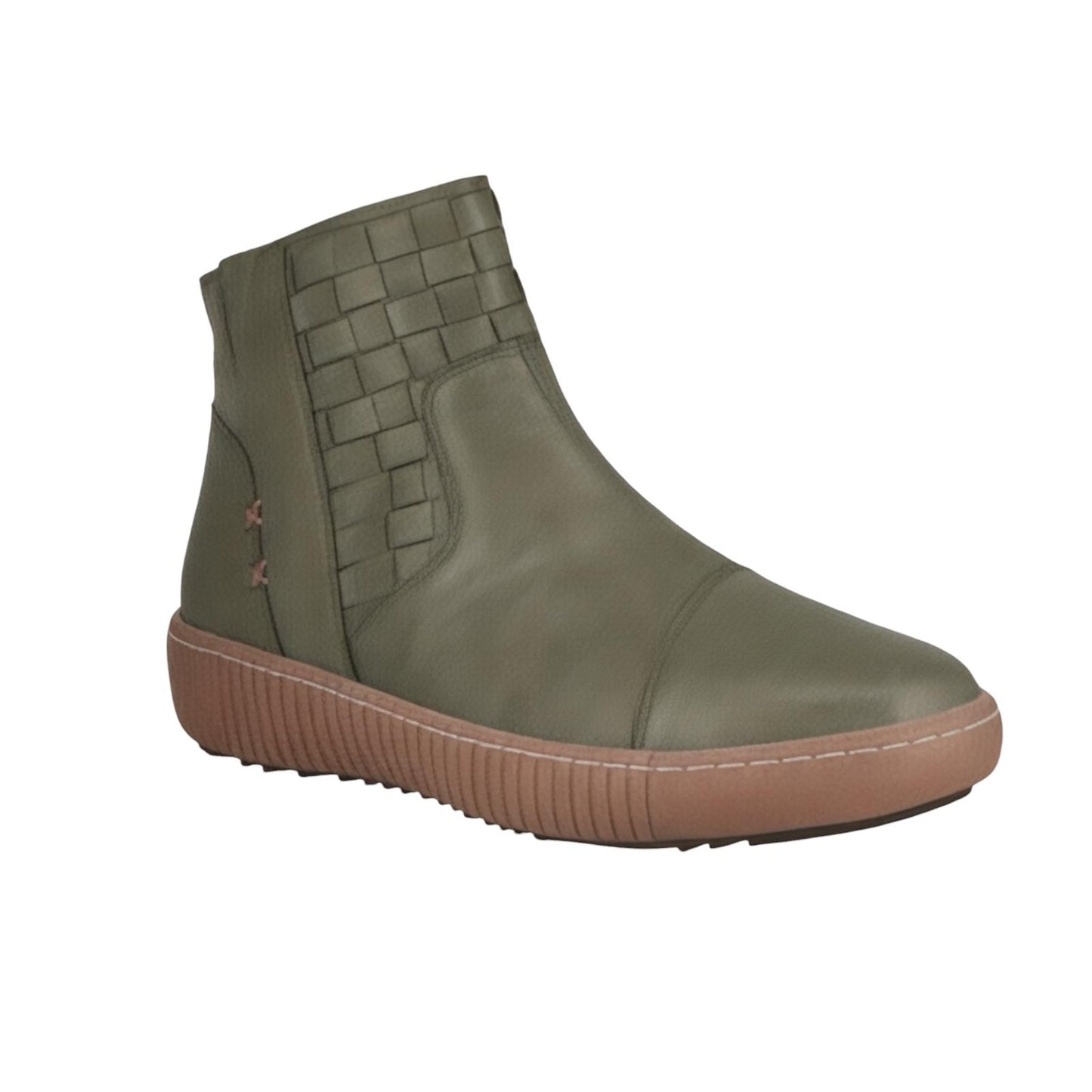 Cabello Willa Boot - Khaki Leather
