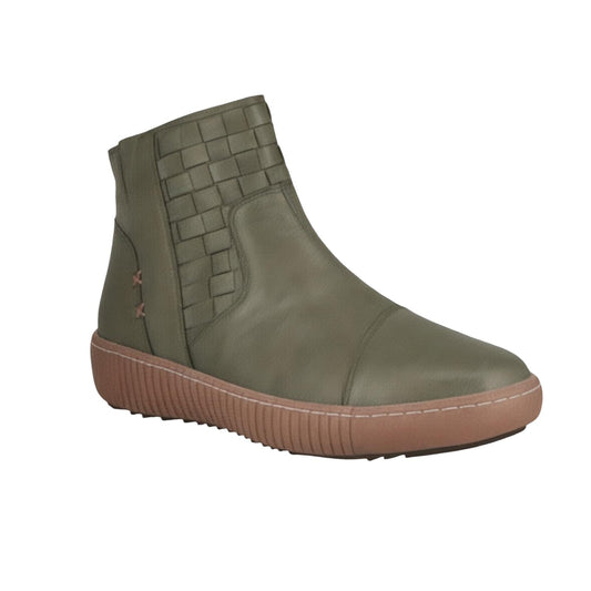 Cabello Willa Boot - Khaki Leather