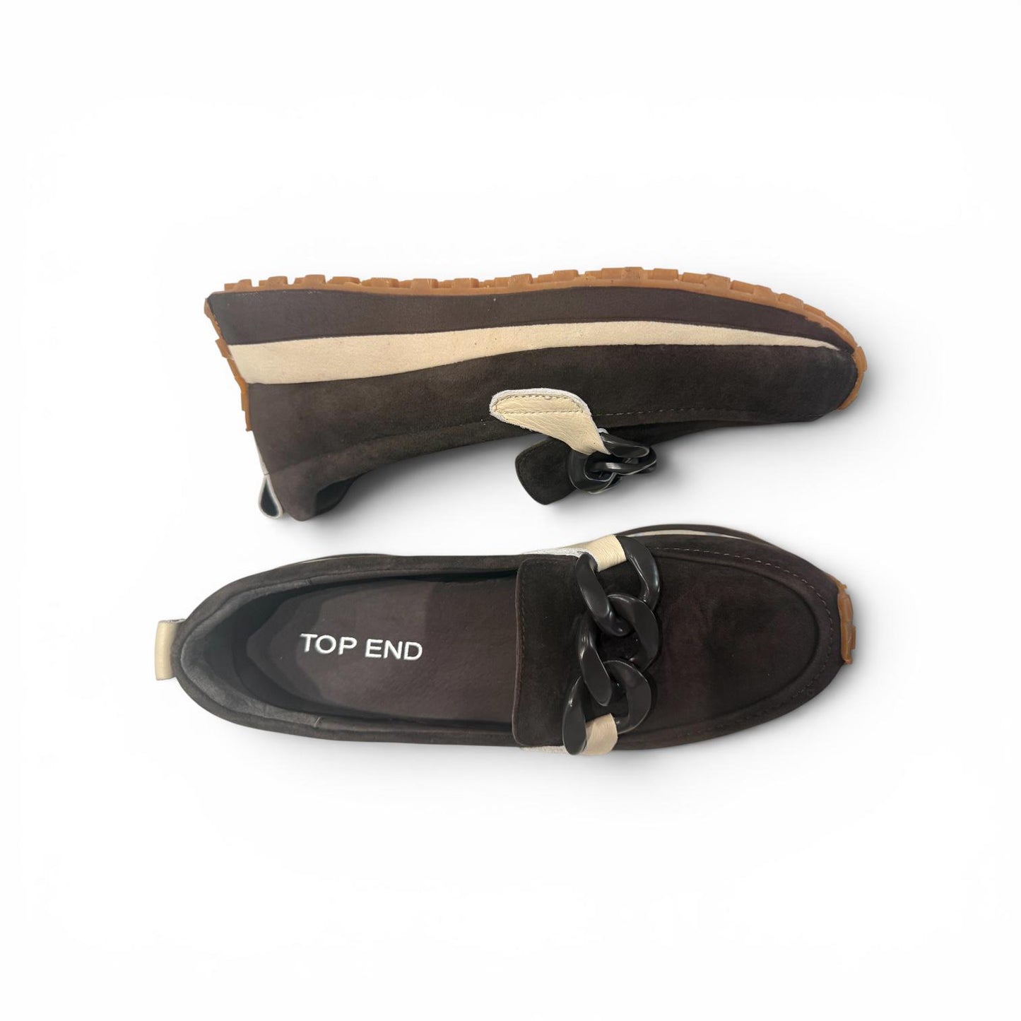 Top End Zaphas Loafer - Black/Milk Suede