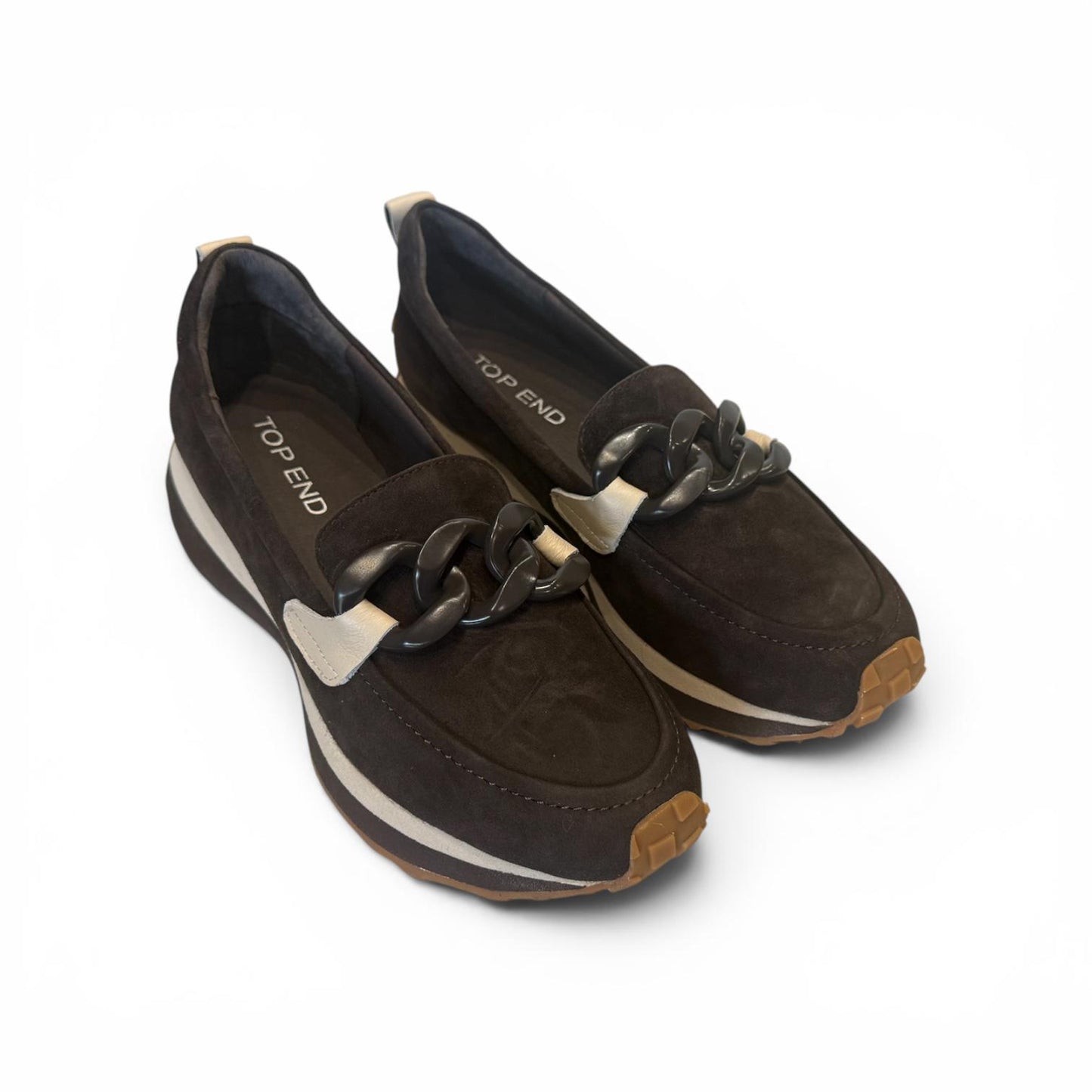 Top End Zaphas Loafer - Black/Milk Suede