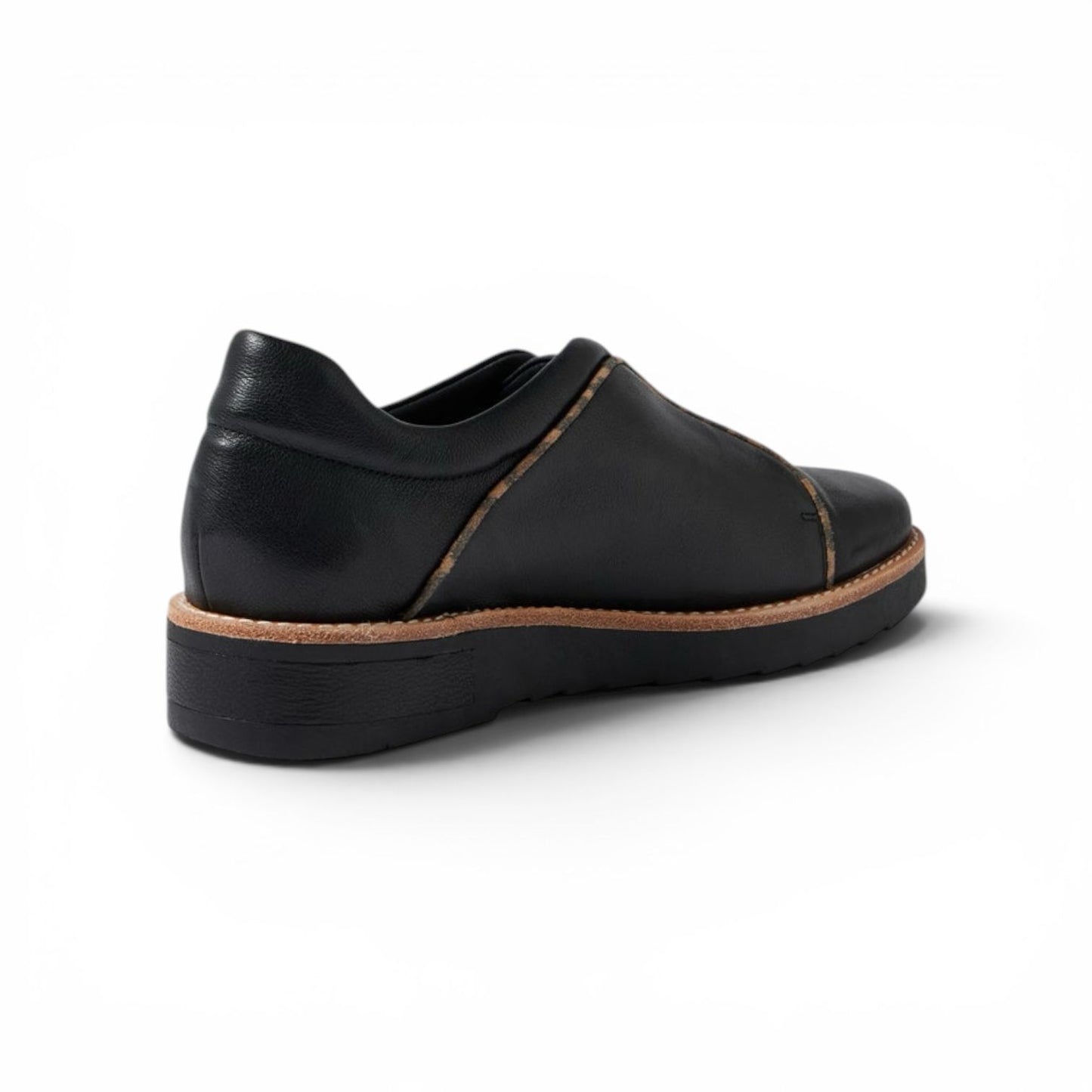 Django & Juliette Reinys Black Camel Leopard Leather Suede Shoes