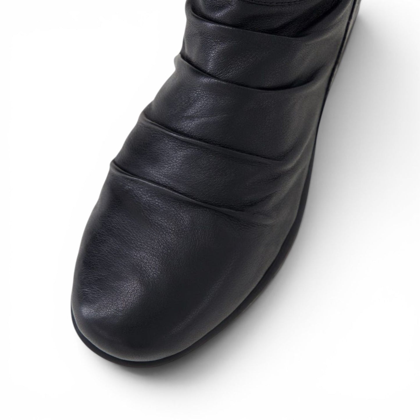 Supersoft Magnific - Black Leather Ankle Boots