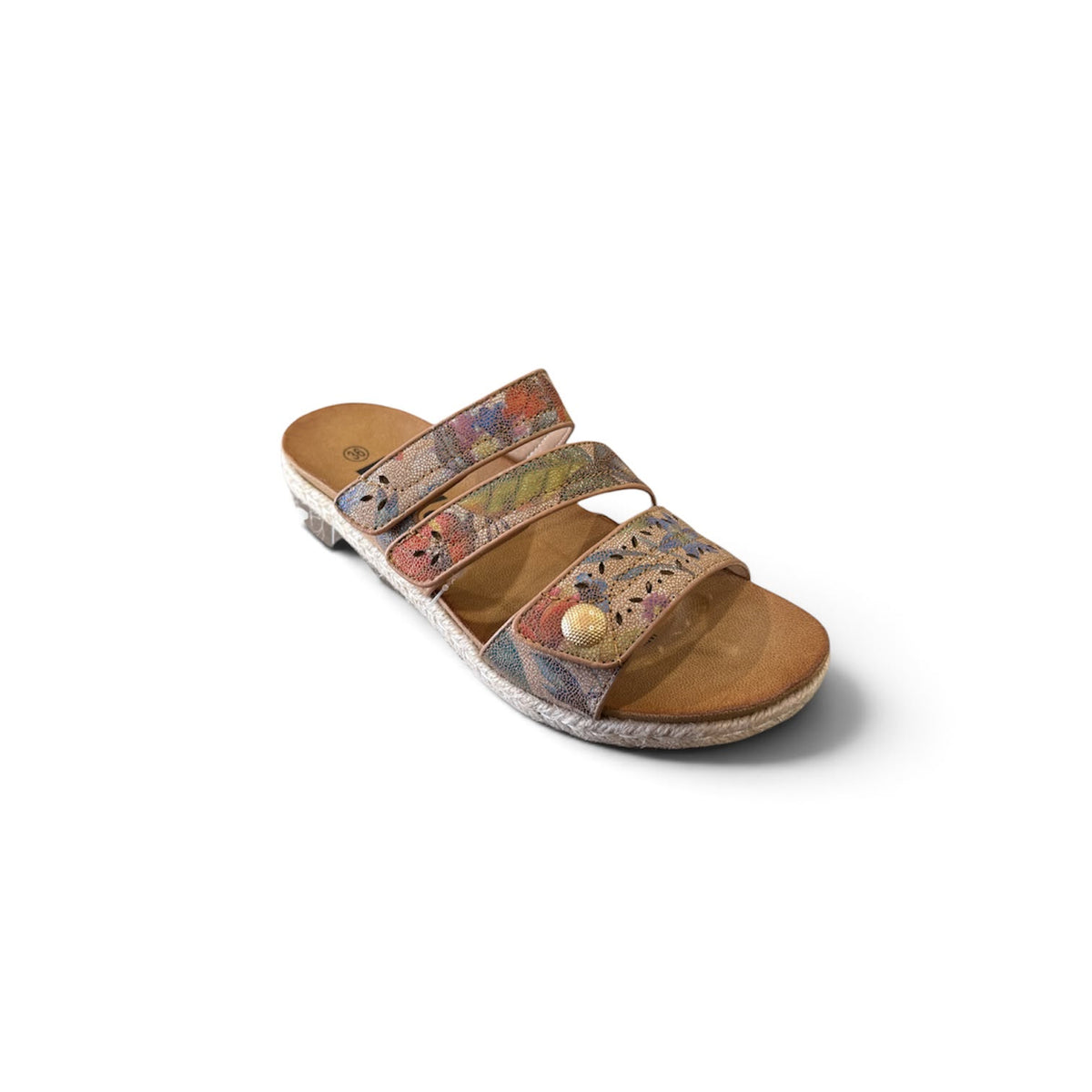 Reva Jade - Beige Floral Slide