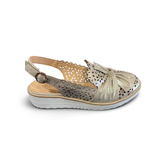 Top End - Ollenz Gold Sandal