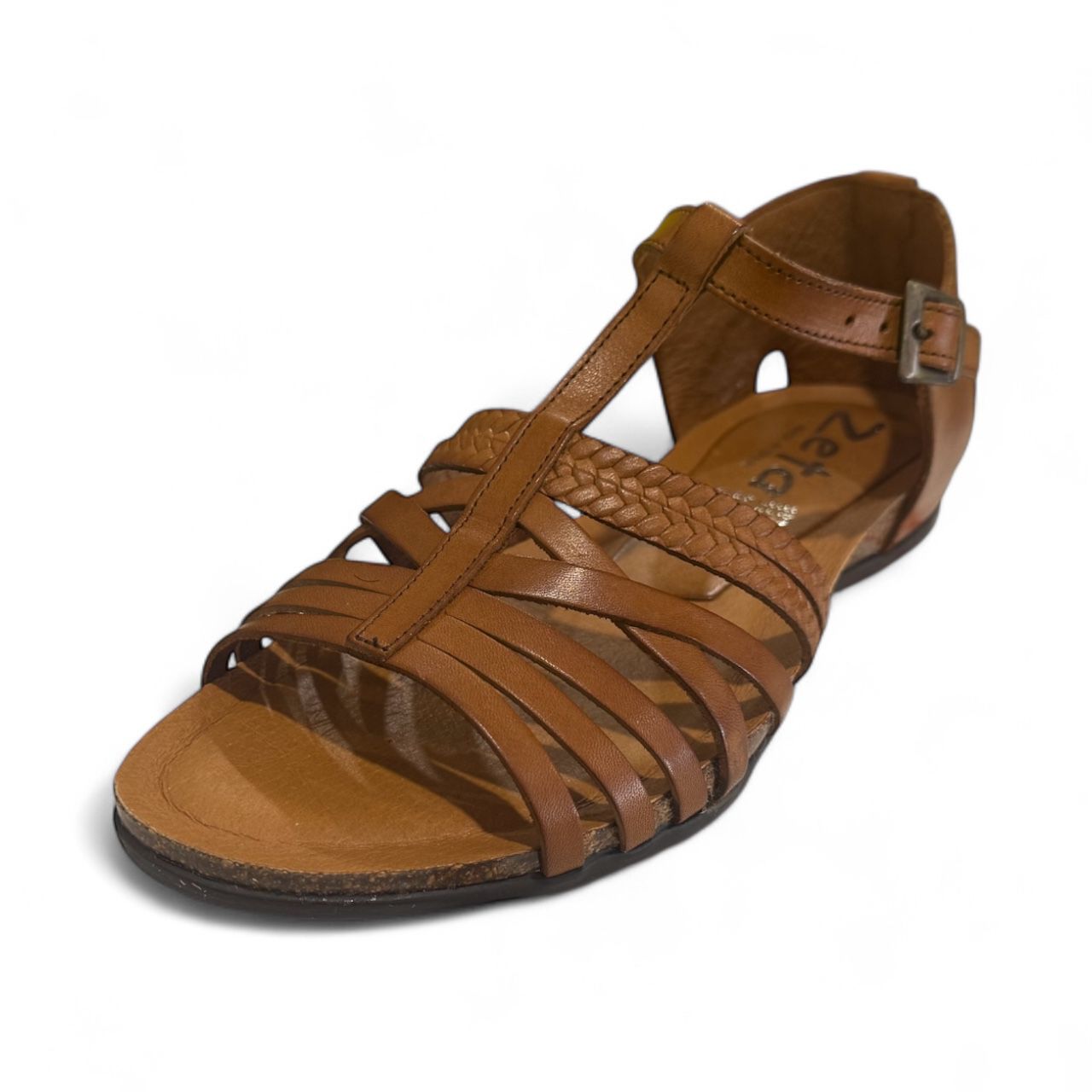 Zeta Pilar Sandal - Tan Leather
