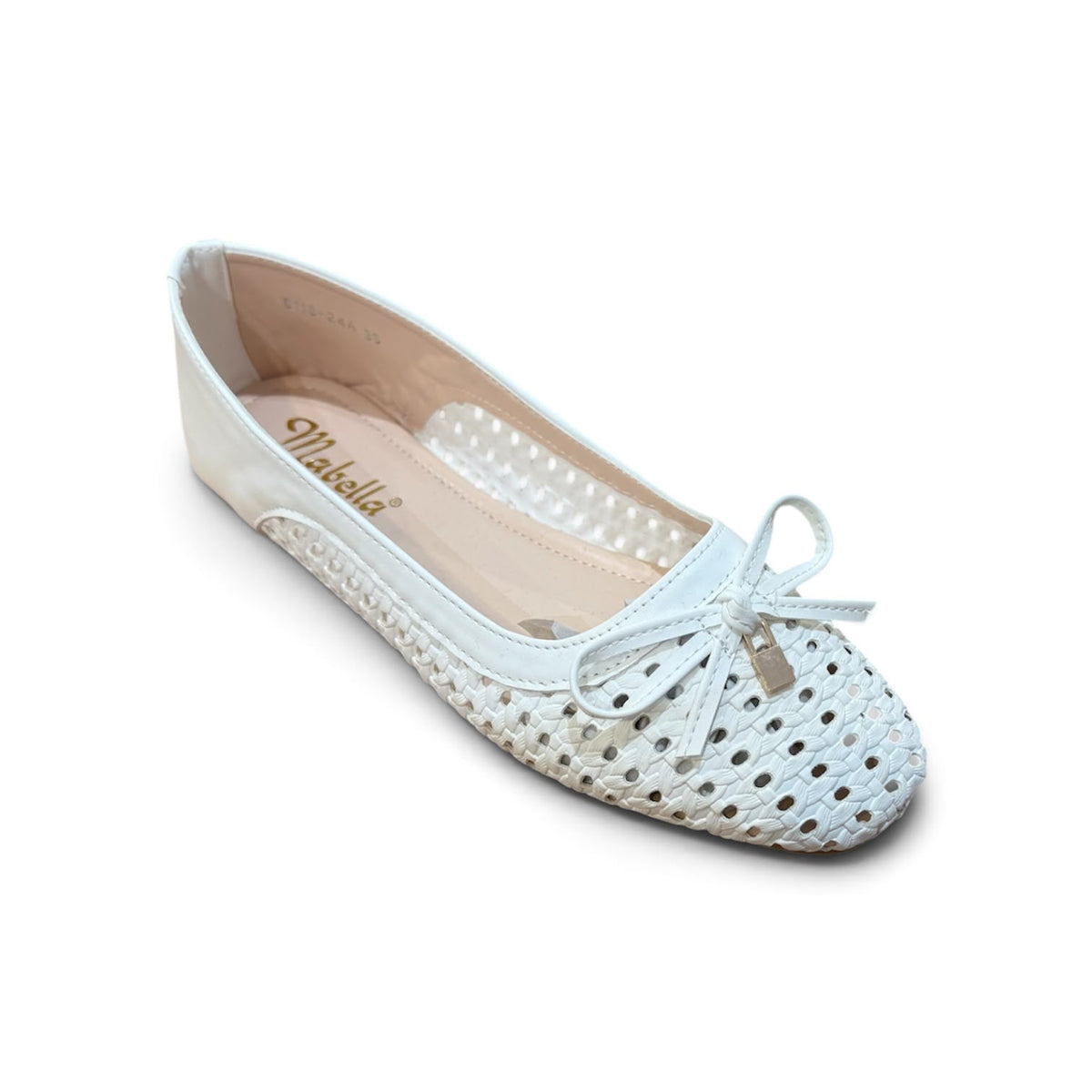 Mabella Weave Loafers - White